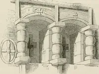 An illustration from An attempt to discriminate the styles of architecture in England : from the Conquest to the Reformation : with a sketch of the Grecian and Roman orders : notices of numerous British edifices :and some remarks on the architecture of a part of France (1848)