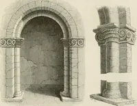 An illustration from An attempt to discriminate the styles of architecture in England : from the Conquest to the Reformation : with a sketch of the Grecian and Roman orders : notices of numerous British edifices :and some remarks on the architecture of a part of France (1848)