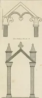 An illustration from An attempt to discriminate the styles of architecture in England : from the Conquest to the Reformation : with a sketch of the Grecian and Roman orders : notices of numerous British edifices :and some remarks on the architecture of a part of France (1848)