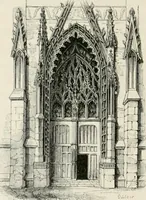 An illustration from An attempt to discriminate the styles of architecture in England : from the Conquest to the Reformation : with a sketch of the Grecian and Roman orders : notices of numerous British edifices :and some remarks on the architecture of a part of France (1848)