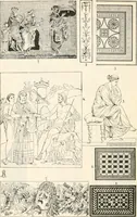 An illustration from Styles of ornament, exhibited in designs, and arranged in historical order, with descriptive text. A handbook for architects, designers, painters, sculptors, wood-carvers, chasers, modellers, cabinet-makers and artistic locksmiths as well as also for technical schools, libraries and private study (1910)