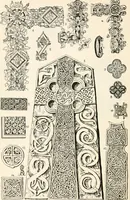 An illustration from Styles of ornament, exhibited in designs, and arranged in historical order, with descriptive text. A handbook for architects, designers, painters, sculptors, wood-carvers, chasers, modellers, cabinet-makers and artistic locksmiths as well as also for technical schools, libraries and private study (1910)