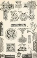 An illustration from Styles of ornament, exhibited in designs, and arranged in historical order, with descriptive text. A handbook for architects, designers, painters, sculptors, wood-carvers, chasers, modellers, cabinet-makers and artistic locksmiths as well as also for technical schools, libraries and private study (1910)