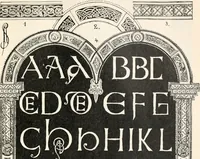 An illustration from Styles of ornament, exhibited in designs, and arranged in historical order, with descriptive text. A handbook for architects, designers, painters, sculptors, wood-carvers, chasers, modellers, cabinet-makers and artistic locksmiths as well as also for technical schools, libraries and private study (1910)