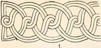 An illustration from Styles of ornament, exhibited in designs, and arranged in historical order, with descriptive text. A handbook for architects, designers, painters, sculptors, wood-carvers, chasers, modellers, cabinet-makers and artistic locksmiths as well as also for technical schools, libraries and private study (1910)