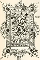 An illustration from Styles of ornament, exhibited in designs, and arranged in historical order, with descriptive text. A handbook for architects, designers, painters, sculptors, wood-carvers, chasers, modellers, cabinet-makers and artistic locksmiths as well as also for technical schools, libraries and private study (1910)