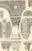 An illustration from Styles of ornament, exhibited in designs, and arranged in historical order, with descriptive text. A handbook for architects, designers, painters, sculptors, wood-carvers, chasers, modellers, cabinet-makers and artistic locksmiths as well as also for technical schools, libraries and private study (1910)