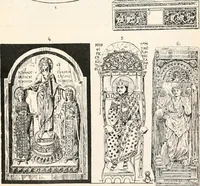 An illustration from Styles of ornament, exhibited in designs, and arranged in historical order, with descriptive text. A handbook for architects, designers, painters, sculptors, wood-carvers, chasers, modellers, cabinet-makers and artistic locksmiths as well as also for technical schools, libraries and private study (1910)