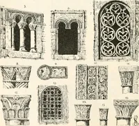 An illustration from Styles of ornament, exhibited in designs, and arranged in historical order, with descriptive text. A handbook for architects, designers, painters, sculptors, wood-carvers, chasers, modellers, cabinet-makers and artistic locksmiths as well as also for technical schools, libraries and private study (1910)