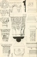 An illustration from Styles of ornament, exhibited in designs, and arranged in historical order, with descriptive text. A handbook for architects, designers, painters, sculptors, wood-carvers, chasers, modellers, cabinet-makers and artistic locksmiths as well as also for technical schools, libraries and private study (1910)
