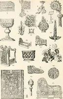 An illustration from Styles of ornament, exhibited in designs, and arranged in historical order, with descriptive text. A handbook for architects, designers, painters, sculptors, wood-carvers, chasers, modellers, cabinet-makers and artistic locksmiths as well as also for technical schools, libraries and private study (1910)