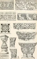 An illustration from Styles of ornament, exhibited in designs, and arranged in historical order, with descriptive text. A handbook for architects, designers, painters, sculptors, wood-carvers, chasers, modellers, cabinet-makers and artistic locksmiths as well as also for technical schools, libraries and private study (1910)