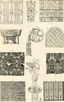 An illustration from Styles of ornament, exhibited in designs, and arranged in historical order, with descriptive text. A handbook for architects, designers, painters, sculptors, wood-carvers, chasers, modellers, cabinet-makers and artistic locksmiths as well as also for technical schools, libraries and private study (1910)