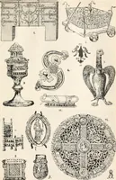 An illustration from Styles of ornament, exhibited in designs, and arranged in historical order, with descriptive text. A handbook for architects, designers, painters, sculptors, wood-carvers, chasers, modellers, cabinet-makers and artistic locksmiths as well as also for technical schools, libraries and private study (1910)