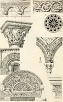 An illustration from Styles of ornament, exhibited in designs, and arranged in historical order, with descriptive text. A handbook for architects, designers, painters, sculptors, wood-carvers, chasers, modellers, cabinet-makers and artistic locksmiths as well as also for technical schools, libraries and private study (1910)