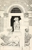 An illustration from Styles of ornament, exhibited in designs, and arranged in historical order, with descriptive text. A handbook for architects, designers, painters, sculptors, wood-carvers, chasers, modellers, cabinet-makers and artistic locksmiths as well as also for technical schools, libraries and private study (1910)