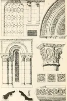 An illustration from Styles of ornament, exhibited in designs, and arranged in historical order, with descriptive text. A handbook for architects, designers, painters, sculptors, wood-carvers, chasers, modellers, cabinet-makers and artistic locksmiths as well as also for technical schools, libraries and private study (1910)