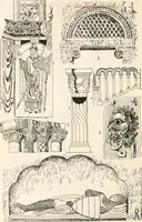 An illustration from Styles of ornament, exhibited in designs, and arranged in historical order, with descriptive text. A handbook for architects, designers, painters, sculptors, wood-carvers, chasers, modellers, cabinet-makers and artistic locksmiths as well as also for technical schools, libraries and private study (1910)