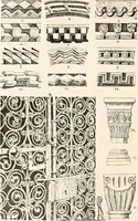 An illustration from Styles of ornament, exhibited in designs, and arranged in historical order, with descriptive text. A handbook for architects, designers, painters, sculptors, wood-carvers, chasers, modellers, cabinet-makers and artistic locksmiths as well as also for technical schools, libraries and private study (1910)