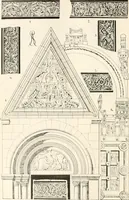 An illustration from Styles of ornament, exhibited in designs, and arranged in historical order, with descriptive text. A handbook for architects, designers, painters, sculptors, wood-carvers, chasers, modellers, cabinet-makers and artistic locksmiths as well as also for technical schools, libraries and private study (1910)