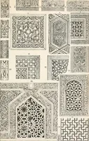 An illustration from Styles of ornament, exhibited in designs, and arranged in historical order, with descriptive text. A handbook for architects, designers, painters, sculptors, wood-carvers, chasers, modellers, cabinet-makers and artistic locksmiths as well as also for technical schools, libraries and private study (1910)