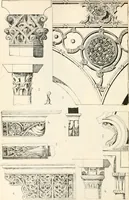 An illustration from Styles of ornament, exhibited in designs, and arranged in historical order, with descriptive text. A handbook for architects, designers, painters, sculptors, wood-carvers, chasers, modellers, cabinet-makers and artistic locksmiths as well as also for technical schools, libraries and private study (1910)