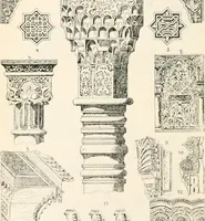 An illustration from Styles of ornament, exhibited in designs, and arranged in historical order, with descriptive text. A handbook for architects, designers, painters, sculptors, wood-carvers, chasers, modellers, cabinet-makers and artistic locksmiths as well as also for technical schools, libraries and private study (1910)