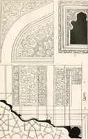 An illustration from Styles of ornament, exhibited in designs, and arranged in historical order, with descriptive text. A handbook for architects, designers, painters, sculptors, wood-carvers, chasers, modellers, cabinet-makers and artistic locksmiths as well as also for technical schools, libraries and private study (1910)