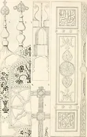Picture 205 of 639 from Styles of ornament, exhibited in designs, and arranged in historical order, with descriptive text. A handbook for architects, designers, painters, sculptors, wood-carvers, chasers, modellers, cabinet-makers and artistic locksmiths as well as also for technical schools, libraries and private study (1910), leaf 229