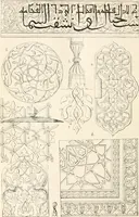 An illustration from Styles of ornament, exhibited in designs, and arranged in historical order, with descriptive text. A handbook for architects, designers, painters, sculptors, wood-carvers, chasers, modellers, cabinet-makers and artistic locksmiths as well as also for technical schools, libraries and private study (1910)
