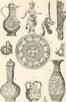 Picture 220 of 639 from Styles of ornament, exhibited in designs, and arranged in historical order, with descriptive text. A handbook for architects, designers, painters, sculptors, wood-carvers, chasers, modellers, cabinet-makers and artistic locksmiths as well as also for technical schools, libraries and private study (1910), leaf 243