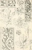 An illustration from Styles of ornament, exhibited in designs, and arranged in historical order, with descriptive text. A handbook for architects, designers, painters, sculptors, wood-carvers, chasers, modellers, cabinet-makers and artistic locksmiths as well as also for technical schools, libraries and private study (1910)