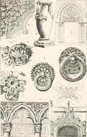 Picture 230 of 639 from Styles of ornament, exhibited in designs, and arranged in historical order, with descriptive text. A handbook for architects, designers, painters, sculptors, wood-carvers, chasers, modellers, cabinet-makers and artistic locksmiths as well as also for technical schools, libraries and private study (1910), leaf 254