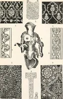 Picture 233 of 639 from Styles of ornament, exhibited in designs, and arranged in historical order, with descriptive text. A handbook for architects, designers, painters, sculptors, wood-carvers, chasers, modellers, cabinet-makers and artistic locksmiths as well as also for technical schools, libraries and private study (1910), leaf 258