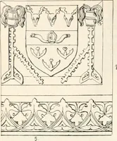 An illustration from Styles of ornament, exhibited in designs, and arranged in historical order, with descriptive text. A handbook for architects, designers, painters, sculptors, wood-carvers, chasers, modellers, cabinet-makers and artistic locksmiths as well as also for technical schools, libraries and private study (1910)