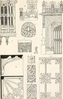 An illustration from Styles of ornament, exhibited in designs, and arranged in historical order, with descriptive text. A handbook for architects, designers, painters, sculptors, wood-carvers, chasers, modellers, cabinet-makers and artistic locksmiths as well as also for technical schools, libraries and private study (1910)