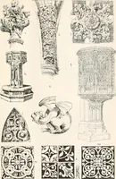 An illustration from Styles of ornament, exhibited in designs, and arranged in historical order, with descriptive text. A handbook for architects, designers, painters, sculptors, wood-carvers, chasers, modellers, cabinet-makers and artistic locksmiths as well as also for technical schools, libraries and private study (1910)