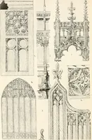 An illustration from Styles of ornament, exhibited in designs, and arranged in historical order, with descriptive text. A handbook for architects, designers, painters, sculptors, wood-carvers, chasers, modellers, cabinet-makers and artistic locksmiths as well as also for technical schools, libraries and private study (1910)