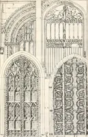 An illustration from Styles of ornament, exhibited in designs, and arranged in historical order, with descriptive text. A handbook for architects, designers, painters, sculptors, wood-carvers, chasers, modellers, cabinet-makers and artistic locksmiths as well as also for technical schools, libraries and private study (1910)