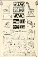 An illustration from Styles of ornament, exhibited in designs, and arranged in historical order, with descriptive text. A handbook for architects, designers, painters, sculptors, wood-carvers, chasers, modellers, cabinet-makers and artistic locksmiths as well as also for technical schools, libraries and private study (1910)