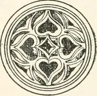An illustration from Styles of ornament, exhibited in designs, and arranged in historical order, with descriptive text. A handbook for architects, designers, painters, sculptors, wood-carvers, chasers, modellers, cabinet-makers and artistic locksmiths as well as also for technical schools, libraries and private study (1910)