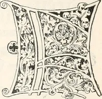 An illustration from Styles of ornament, exhibited in designs, and arranged in historical order, with descriptive text. A handbook for architects, designers, painters, sculptors, wood-carvers, chasers, modellers, cabinet-makers and artistic locksmiths as well as also for technical schools, libraries and private study (1910)