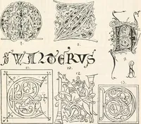 An illustration from Styles of ornament, exhibited in designs, and arranged in historical order, with descriptive text. A handbook for architects, designers, painters, sculptors, wood-carvers, chasers, modellers, cabinet-makers and artistic locksmiths as well as also for technical schools, libraries and private study (1910)