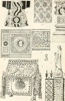 An illustration from Styles of ornament, exhibited in designs, and arranged in historical order, with descriptive text. A handbook for architects, designers, painters, sculptors, wood-carvers, chasers, modellers, cabinet-makers and artistic locksmiths as well as also for technical schools, libraries and private study (1910)