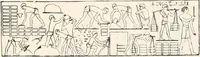 An illustration from Styles of ornament, exhibited in designs, and arranged in historical order, with descriptive text. A handbook for architects, designers, painters, sculptors, wood-carvers, chasers, modellers, cabinet-makers and artistic locksmiths as well as also for technical schools, libraries and private study (1910)