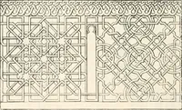 An illustration from Styles of ornament, exhibited in designs, and arranged in historical order, with descriptive text. A handbook for architects, designers, painters, sculptors, wood-carvers, chasers, modellers, cabinet-makers and artistic locksmiths as well as also for technical schools, libraries and private study (1910)