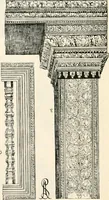 An illustration from Styles of ornament, exhibited in designs, and arranged in historical order, with descriptive text. A handbook for architects, designers, painters, sculptors, wood-carvers, chasers, modellers, cabinet-makers and artistic locksmiths as well as also for technical schools, libraries and private study (1910)