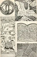 An illustration from Styles of ornament, exhibited in designs, and arranged in historical order, with descriptive text. A handbook for architects, designers, painters, sculptors, wood-carvers, chasers, modellers, cabinet-makers and artistic locksmiths as well as also for technical schools, libraries and private study (1910)