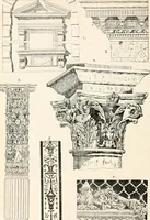 An illustration from Styles of ornament, exhibited in designs, and arranged in historical order, with descriptive text. A handbook for architects, designers, painters, sculptors, wood-carvers, chasers, modellers, cabinet-makers and artistic locksmiths as well as also for technical schools, libraries and private study (1910)