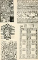 An illustration from Styles of ornament, exhibited in designs, and arranged in historical order, with descriptive text. A handbook for architects, designers, painters, sculptors, wood-carvers, chasers, modellers, cabinet-makers and artistic locksmiths as well as also for technical schools, libraries and private study (1910)